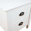 vidaXL Bedside Cabinet Hill White 46x35x49.5 cm Solid Pine Wood