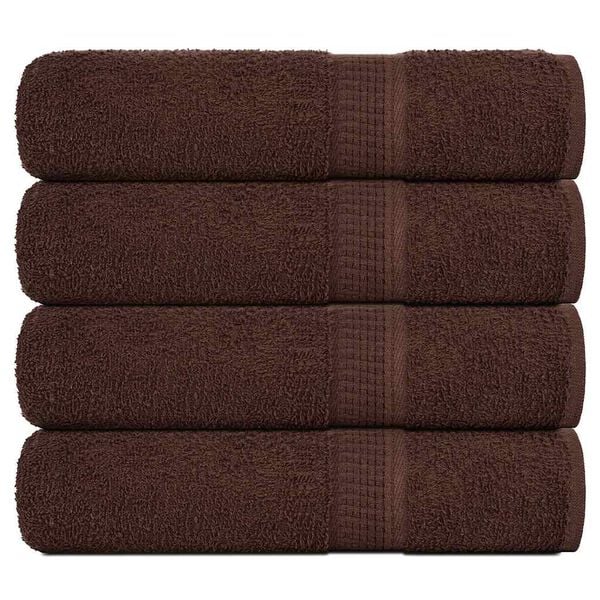 vidaXL Shower Towels "FROGN" 4 pcs Brown 70x140 cm 360 gsm