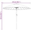 vidaXL Garden Parasol with Aluminium Pole 270 cm Bordeaux Red