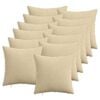 vidaXL Cushion Cover 12 pcs HEERLEN Grey Green 50 x 50 cm Corduroy