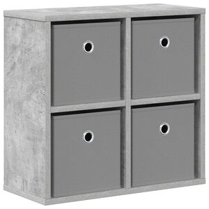 vidaXL Sideboard with Drawer Concrete Grey 49.5 x 22 x 47 cm