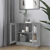 vidaXL Vitrine Cabinet Grey Sonoma 82.5x30.5x80 cm Engineered Wood