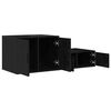 vidaXL Storage Cabinet 2 pcs Black Oak 118 x 41 x 40 cm