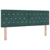 vidaXL Headboard with Headboard Dark Green 160 cm Faux Leather