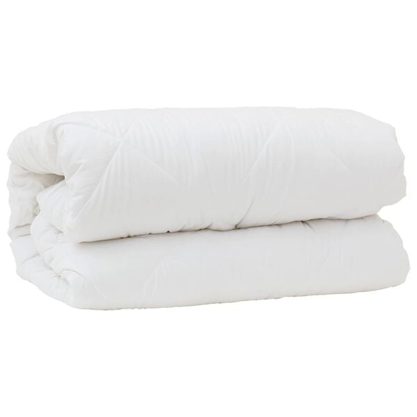 vidaXL Duvet with Pillow 3 pcs White Microfibre