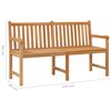 vidaXL Garden Bench 150 cm Solid Teak Wood