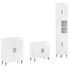 vidaXL 3 Piece Bathroom Cabinet Set HAARLEM High Gloss White