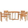 vidaXL 5 Piece Garden Dining Set Solid Wood Acacia