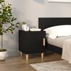 vidaXL Bedside Cabinets 2 pcs Black Engineered Wood