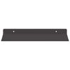 vidaXL Floating Shelf 2 pcs Black 30 x 17.5 x 2.5 cm Steel