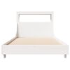 vidaXL Bed Frame without Mattress White 90x200 cm Solid Wood Pine