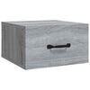vidaXL Wall-mounted Bedside Cabinet Grey Sonoma 35x35x20 cm