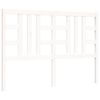 vidaXL Bed Frame without Mattress White King Size Solid Wood Pine