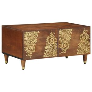 vidaXL Coffee Table Honey Brown 80 x 50 x 40 cm Solid Mango Wood