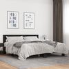 vidaXL Bed Frame without Mattress Black 180x200 cm Super King