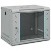 vidaXL Network Cabinet with Storage Grey 53 x 45 x 45 cm Steel