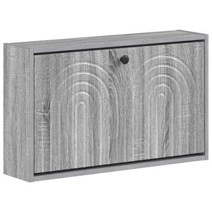 vidaXL Wall-Mounted Shoe Cabinet ALKMAAR 71 x 17 x 43 cm Grey Sonoma