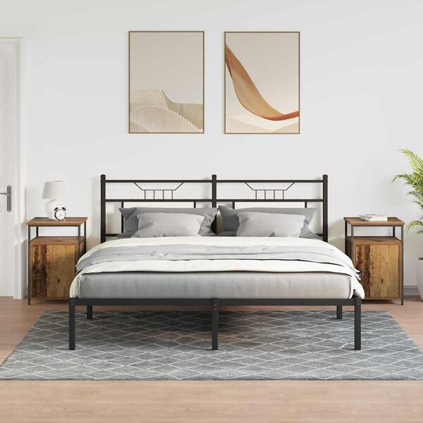 vidaXL Bedside Cabinet Old wood Engineered Wood