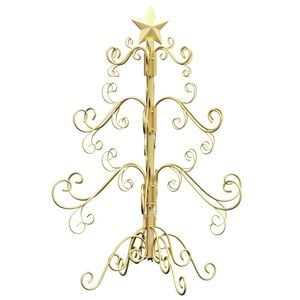 vidaXL Metal Christmas Tree Gold 61 cm Powder-coated Steel