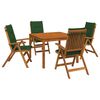 vidaXL 5-Piece Garden Dining Set Natural Solid Acacia Wood