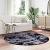vidaXL Shaggy Rug High Pile NAVARRA Dark Grey 160x160 cm Polyester