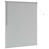 vidaXL Window Blind with Curtains Manual Silver Aluminium