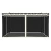 vidaXL Gazebo with Mesh Walls Cream 4x3 m Steel