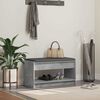 vidaXL Hall Bench with Cushion Concrete Grey 83 x 38 x 45 cm