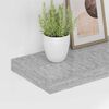 vidaXL Floating Wall Shelves 4 pcs Concrete Grey 90x23.5x3.8 cm MDF