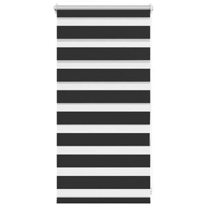 vidaXL Zebra blind 40.9x100 cm Fabric Width 36.7 cm black