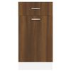 vidaXL Drawer Bottom Cabinet Lyon Brown Oak 40x46x81.5 cm Engineered Wood