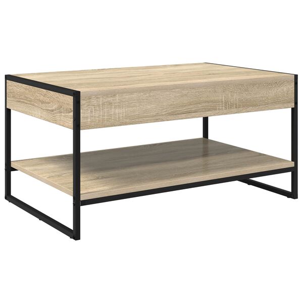 vidaXL Coffee Table Sonoma 80 x 50 x 40 cm Engineered Wood