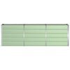 vidaXL Planter Green 240 x 40 x 75 cm Steel