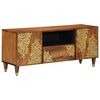 vidaXL TV Cabinet Honey Brown 105 x 33 x 46 cm Solid Mango Wood