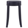 vidaXL Stackable Stools 4 pcs Black Plastic