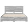 vidaXL Bed Frame with Drawer with Headboard Manual Engineered Wood