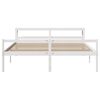 vidaXL Senior Bed with Headboard without Mattress White 180x200 cm Super King