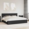 vidaXL Bed Frame with Drawer Black 200 x 200 cm Engineer Wood