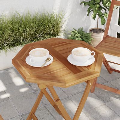 vidaXL Table Top 50x50x2.5 cm Octagonal Solid Wood Teak