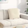 vidaXL Back Pillow Beige 50 x 45 cm Microfibre Fabric