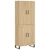 vidaXL Highboard Sonoma Oak 69.5x34x180 cm Engineered Wood