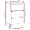 vidaXL Bed Cabinet with Metal Legs 2 pcs Grey 40x35x69 cm