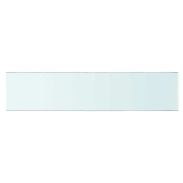 vidaXL Shelves 2 pcs Panel Glass Clear 90x20 cm