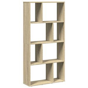vidaXL Bookcase Sonoma Oak 60x20x120.5 cm Engineered Wood