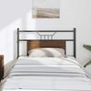 vidaXL Replace Headboard Brown Oak 75 cm Engineered Wood and Steel