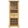 vidaXL Wine Rack Corona 56x35x134.5 cm Solid Wood Pine