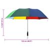 vidaXL Automatic Folding Umbrella Multicolour 124 cm