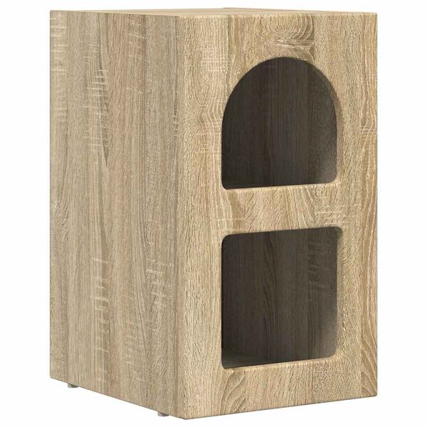 vidaXL Bedside Table Sonoma Oak 29.5 x 33.5 x 50 cm Engineered Wood