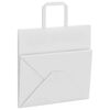 vidaXL Paper Bags 250 pcs with Handles White 26x17x25 cm