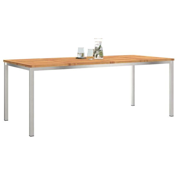 vidaXL DiningTable Brown 200 x 90 x 75 cm Solid Acacia Wood